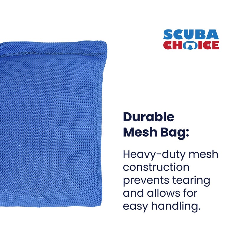 Scuba Choice Diving Soft Mesh Shot Weight - 4 lb | Clean, Graphite-Free, Hardened #4 in Durable Nylon Bag Made USA, Ideal for Belts, Freediving, Spearfishing, Dive Weight Pack - Image 2